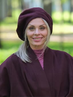 Wool Beret — Marsala