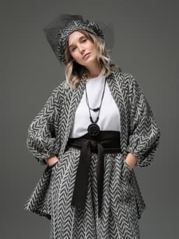 Sash — Black, Heavy Fabric