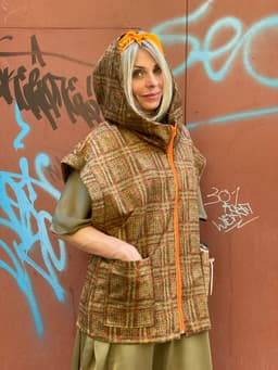Plaid Vest — Hood & Pockets