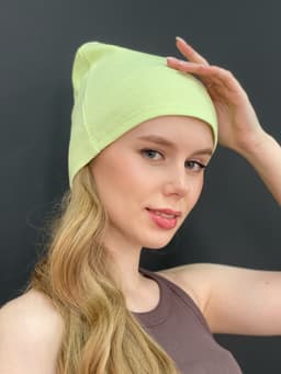 Cotton Hat — Lime