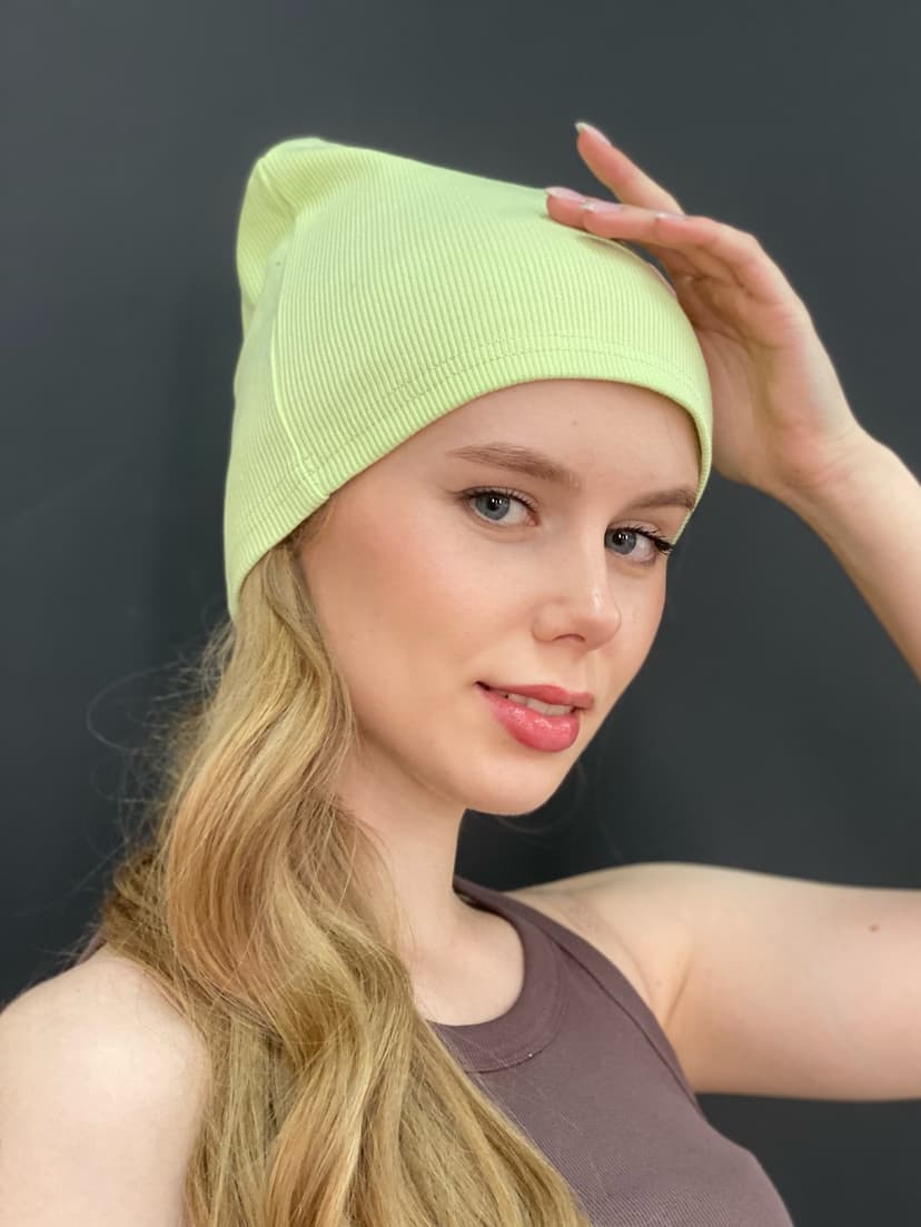 Cotton Hat — Lime