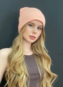 Cotton Hat — Peach