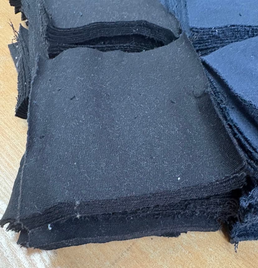 Craft Fabric — Loopback Fleece, 100% Cotton, Black
