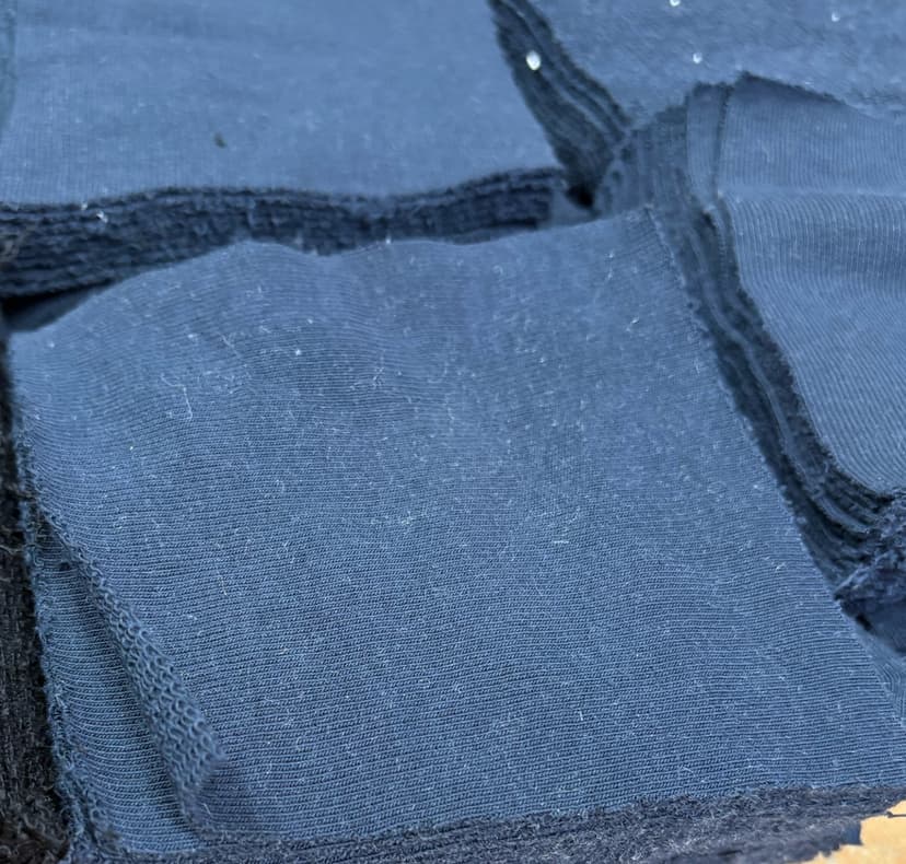 Craft Fabric — Loopback Fleece, 100% Cotton, Blue