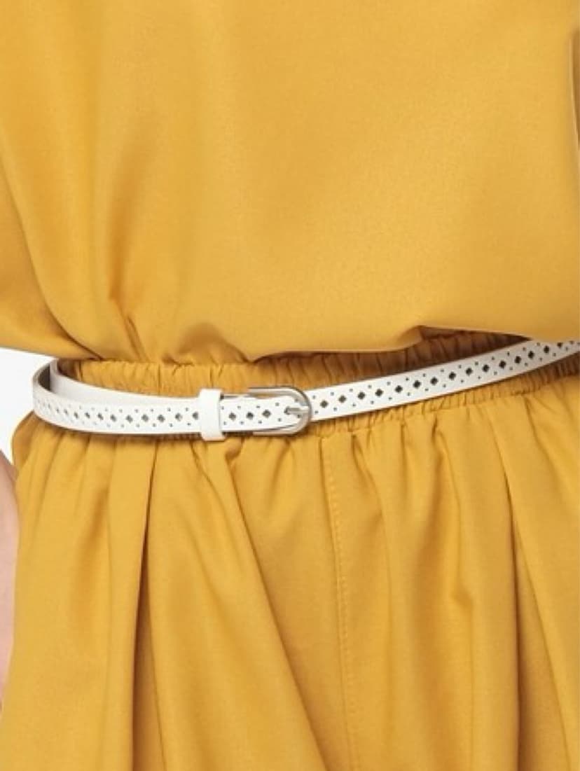 Belt — White Eco-Leather