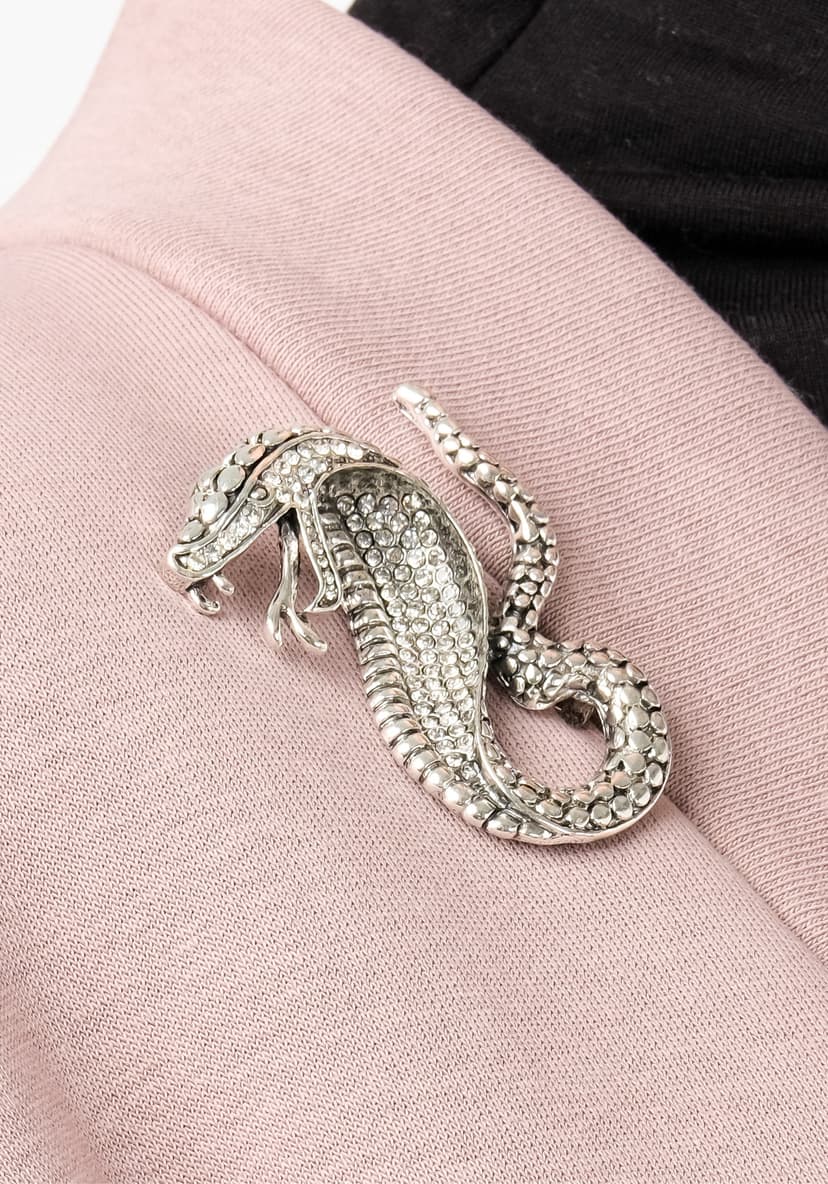 Snake Brooch — Silver