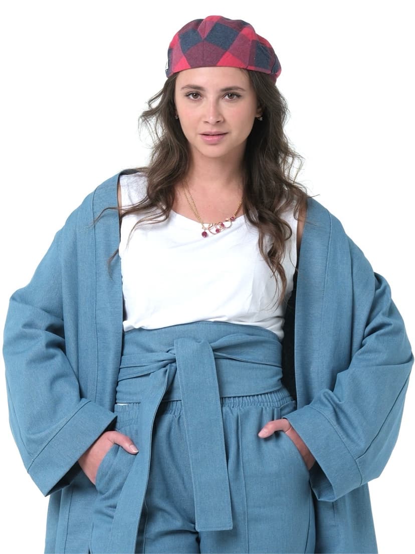 Denim Belt-Sash — Blue